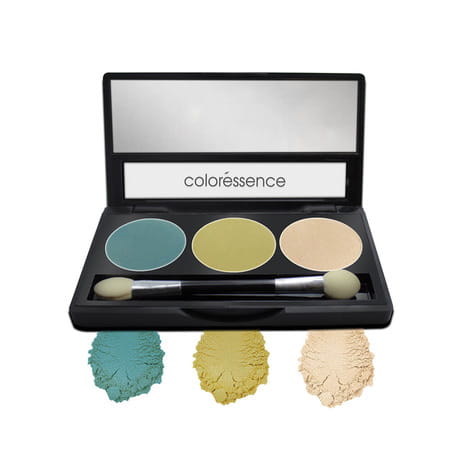 Coloressence Satin Eye Shades Pearl Pigment Smooth Formula Eyeshadow Palatte|Summer Field 3.5g