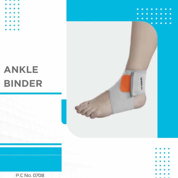 Vissco Ankle Binder Ankle Support For Sprained / Swollen Ankles - Xxl(Grey)