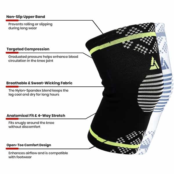Actifit Knee Support Brace | Compression & Pain Relief | Xl Size | Multicolor | 1 Pack