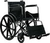 Arcatron Mobility Foldable Wheelchair With Sturdy X-Frame Easy Folding Mechanism | Steel Chassis