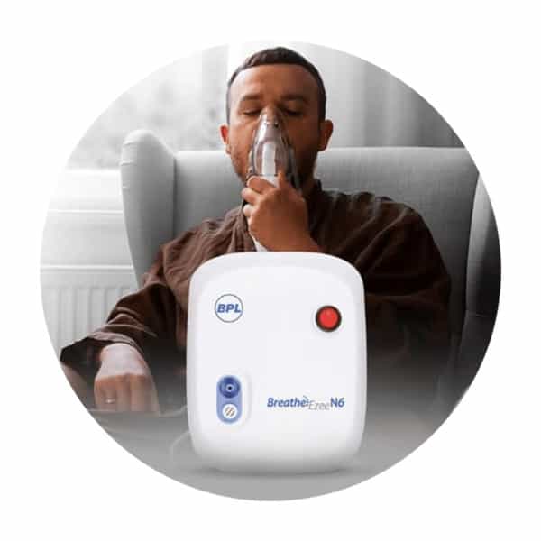 Bpl Medical Technologies Breathe Ezee N6 Low Noise Compressor Nebuliser Machine