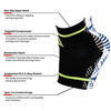 Actifit Ankle Brace Men & Women | Compression Support | Multicolor | M Size | 1 Pack