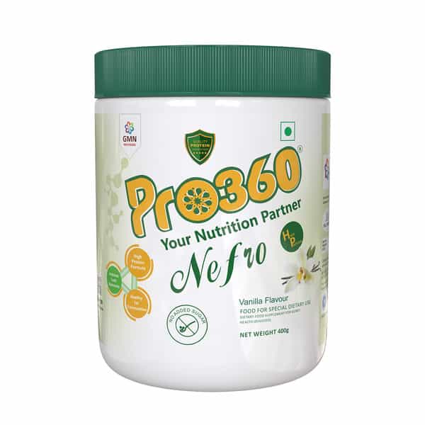 Pro360 Nephro Hp Vanilla Nutrition Drink Tin Of 400 G