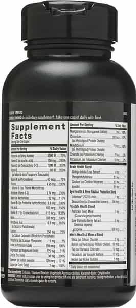 Gnc Mega Men 50 Plus One Daily Multivitamin Tablets Bottle Of 60