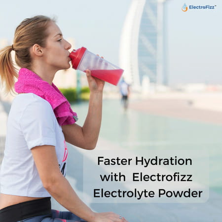 Electrofizz Hydration Energy Powder For Workout For Men And Women- Cherry Flavour 1 Kg Jar Pack