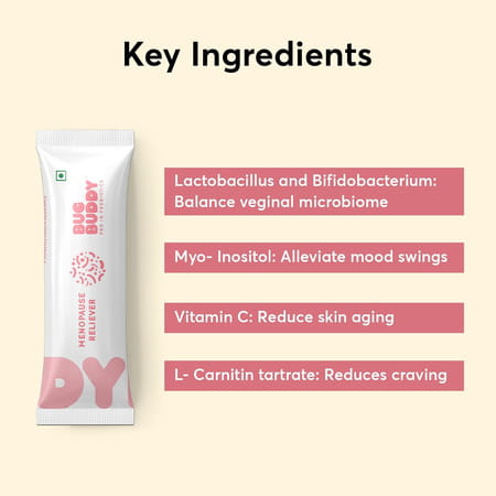 Bug Buddy Menopause Reliever | Menopause Supplement For Hormonal Balance | 15 Days Pack