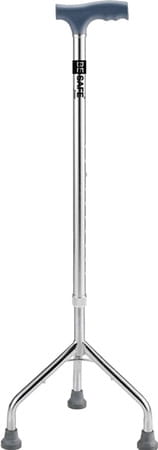 Besafe Forever Walking Stick 3 Leg For Patients | Adjustable | Aluminum | Grey