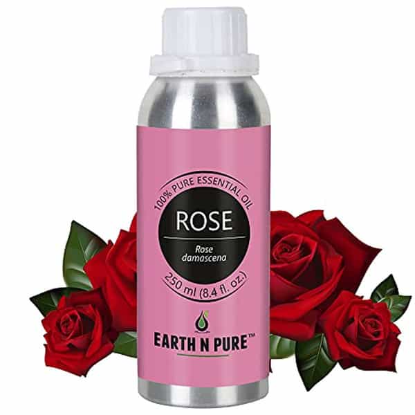 Earth N Pure Rose Oil 100% Pure And Natural Essential Oil - 250 Ml (8.4 Fl. Oz.) (250 Ml)