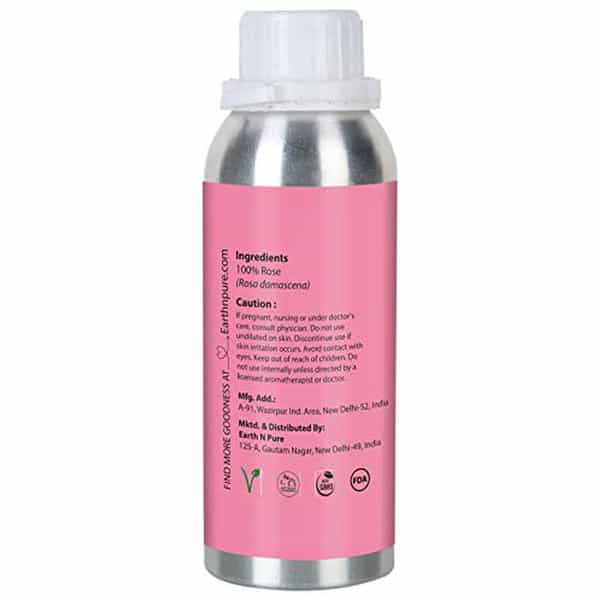 Earth N Pure Rose Oil 100% Pure And Natural Essential Oil - 250 Ml (8.4 Fl. Oz.) (250 Ml)
