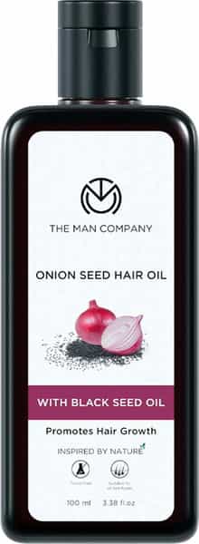 The Man Company Onion Hair Oil With 10 Essential Oils For Hair Growth & Hair Fall Control - 100 Ml