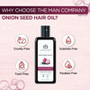 The Man Company Onion Hair Oil With 10 Essential Oils For Hair Growth & Hair Fall Control - 100 Ml