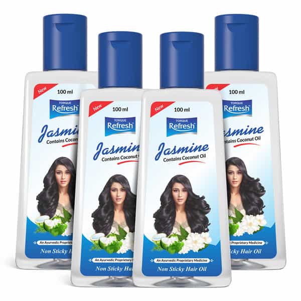 Refresh Jasmine Hair Oil 100Ml Pack Of 4