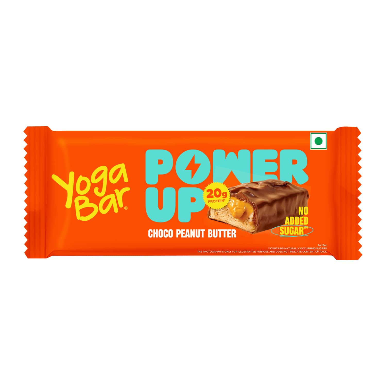 Yoga Bar Power Up Protein Bar Choco Peanut Butter 20g Protein 1 Bar