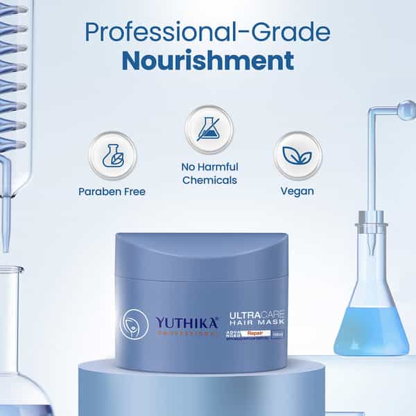 Yuthika Ultra Care Hair Mask 150Ml | Professional Hair Mask For Dull Dry And Brittle Hair