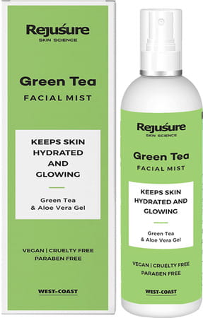 Rejusure Green Tea Face Mist Toner Keeps Skin Hydrated Glowing - 100 Ml
