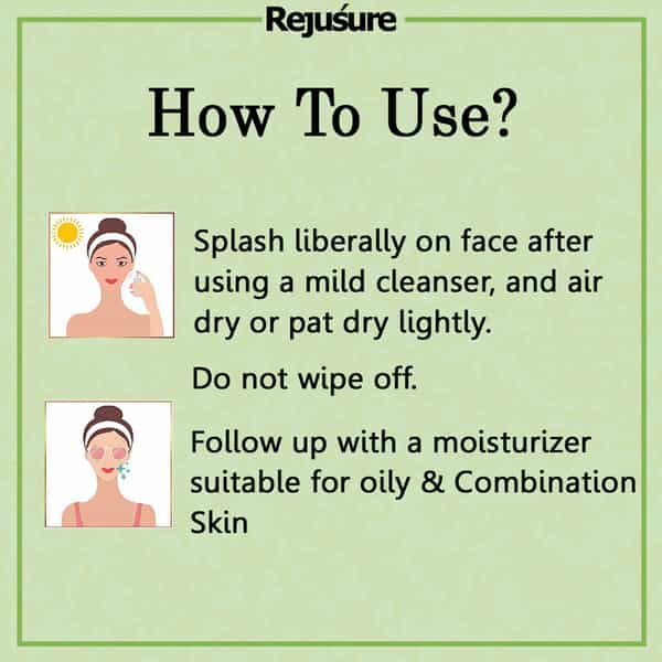 Rejusure Green Tea Face Mist Toner Keeps Skin Hydrated Glowing - 100 Ml