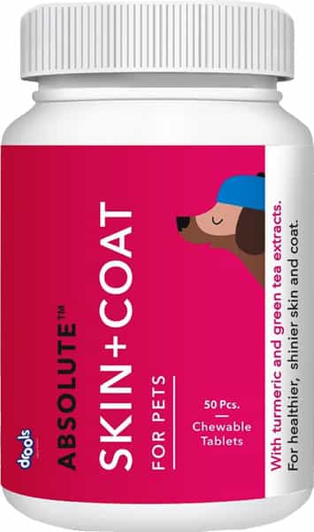 Drools Absolute Skin & Coat Tablet- Dog Supplement 50 Pieces