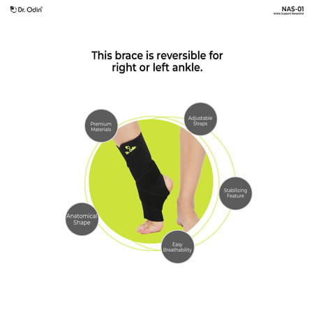 Dr. Odin Neoprene Ankle Support Unparalleled Support | Ankle Stability & Injury Prevention | Large