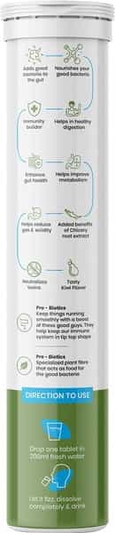 Suprfit Effervescent Tablets- Pre + Probiotic 20 Tablets Tube