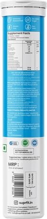 Suprfit Effervescent Tablets- Pre + Probiotic 20 Tablets Tube