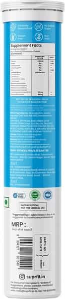 Suprfit Effervescent Tablets- Pre + Probiotic 20 Tablets Tube