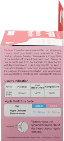 Pigeon Natural Feel Nipple Shield 1pcs Size 2