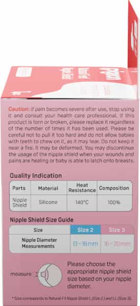 Pigeon Natural Feel Nipple Shield 1Pcs Size 2