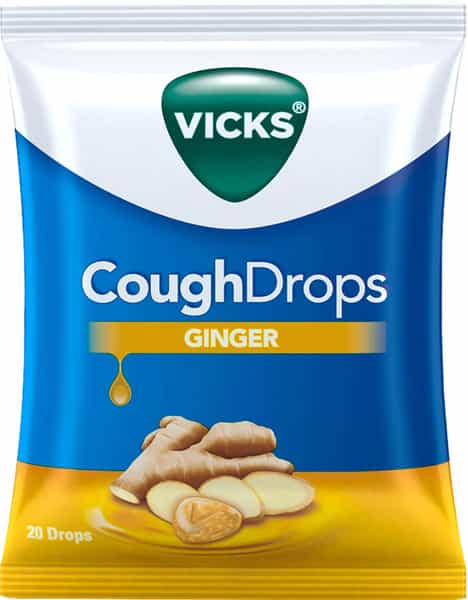 Vicks Cough Drops Bag- Ginger