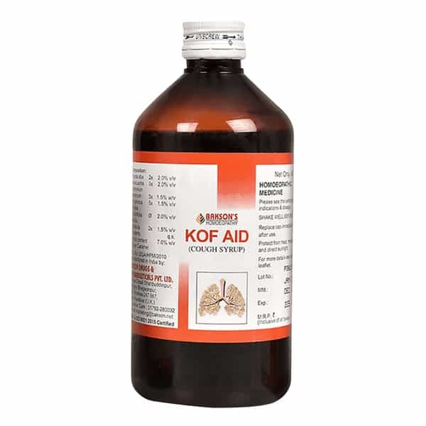 Dr Bakshi's Bakson Homoeopathy Kof Aid Syrup 450 Ml