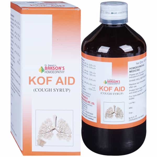Dr Bakshi's Bakson Homoeopathy Kof Aid Syrup 450 Ml