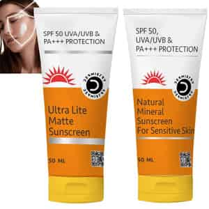 Dermistry Ultra Lite Matte Finish & Natural Mineral Water Based Sunscreen For Sensitive & Oily Skin