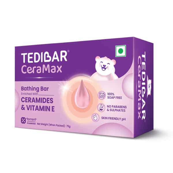 Tedibar Ceramax Ceramides & Vitamin E Bathing Bar 75 Gm