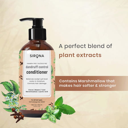 Sirona Marshmallow & Clove Anti Dandruff Conditioner With Neem & Tulsi - 200 Ml