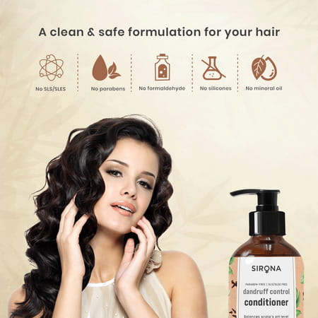 Sirona Marshmallow & Clove Anti Dandruff Conditioner With Neem & Tulsi - 200 Ml