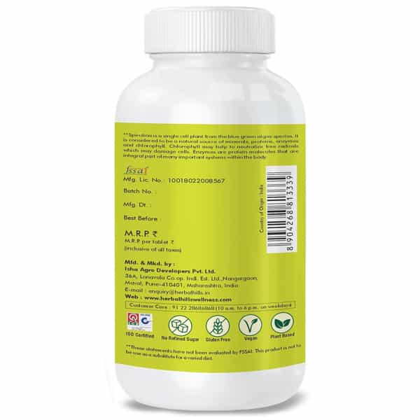 Herbal Hills Spirulina 120 Tablets