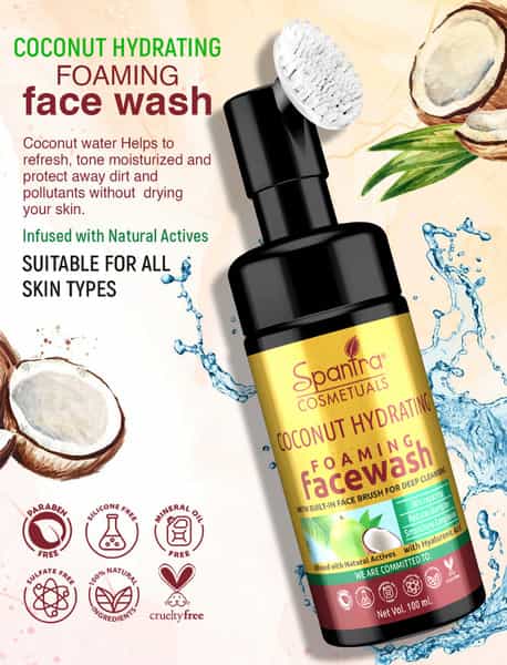 Spantra Coconut Hydarating Foaming Face Wash 100Ml