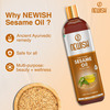Newish Cold Pressed Sesame Oil For Hair Skin And Massage (Til Ka Tel / Til Oil) 200Ml - 2