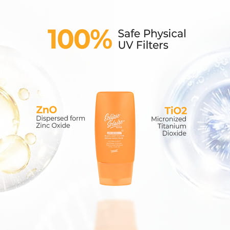 Eclipse Solaire Active Sunscreen Spf 50 Pa+++ | No White Cast |Non-Greasy | All Skin Types - 30ml