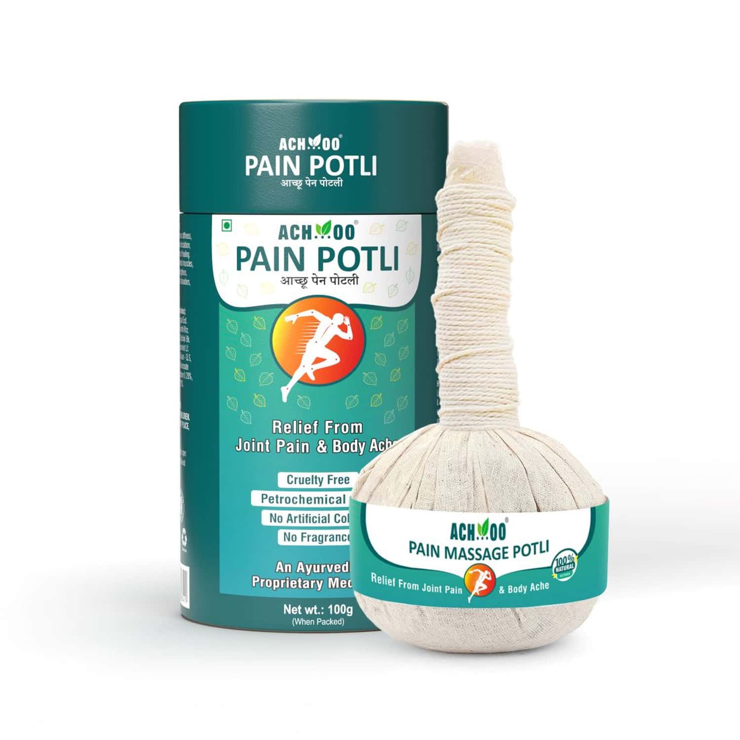 Ach...oo Pain Massage Potli 100% Ayurvedic Herbal Healing Massage 100g