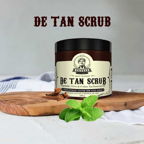 Escobar De Tan Face Scrub & De Tan Cream Face Pack For 200Gm(Pack Of 2)