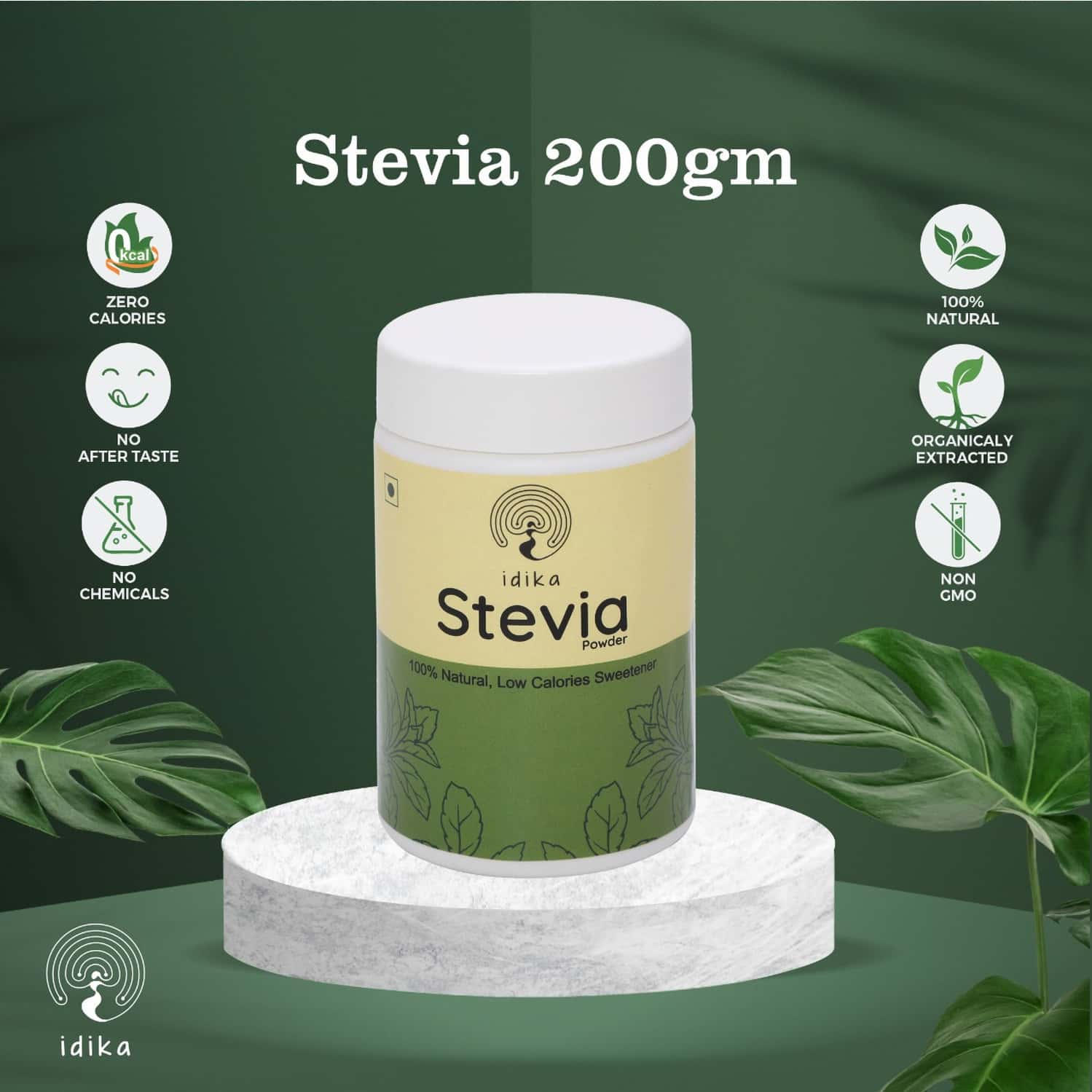 Buy IDIKA STEVIA 100 GRAM POWDER DIABETIC FRIENDLY 100 NATURAL ZERO