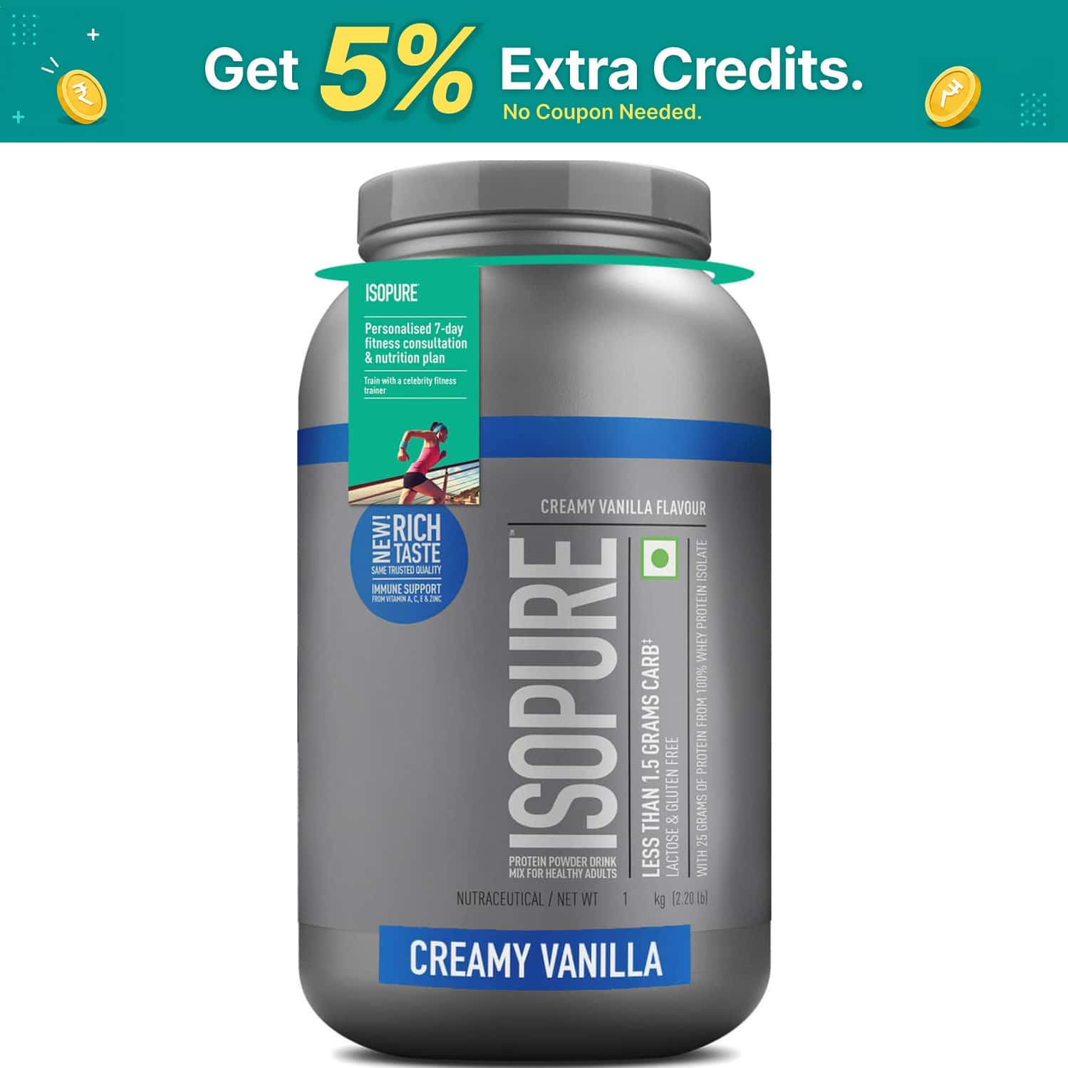Isopure India Lcvm Vanilla 1kg