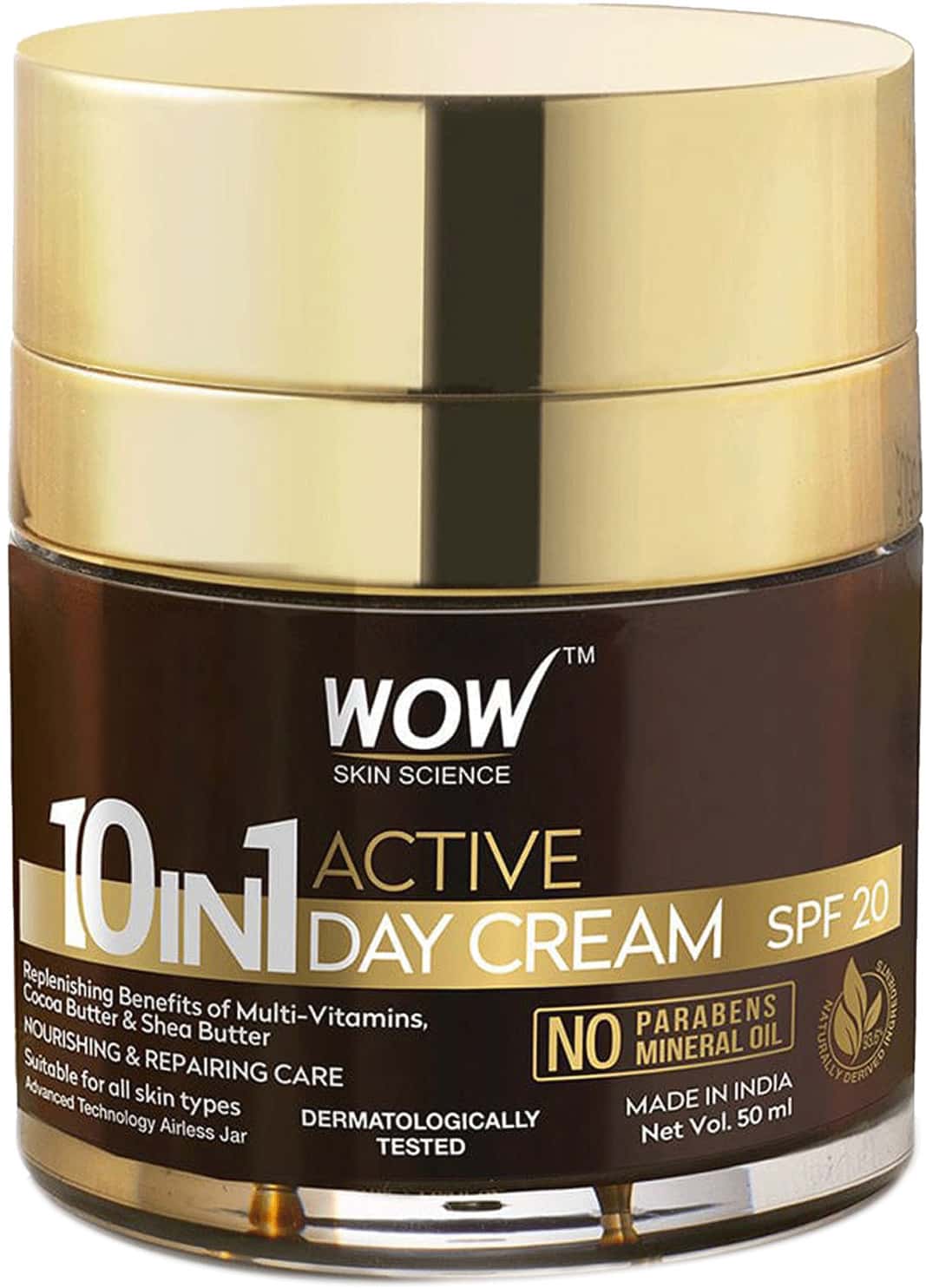 Wow Skin Science 10 In 1 Active Miracle Day Cream - 50 Ml