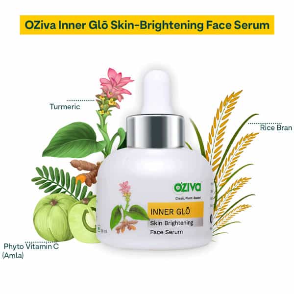 Oziva Inner Glo Skin Brightening Face Serum 30 Ml | For Even Tone