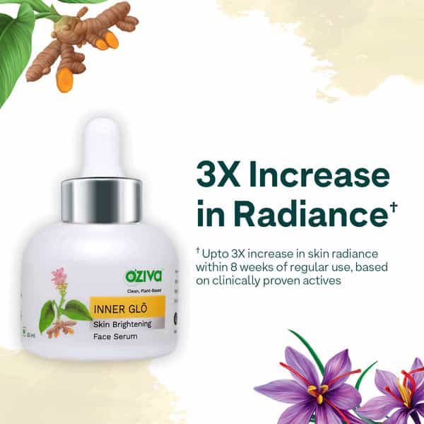 Oziva Inner Glo Skin Brightening Face Serum 30 Ml | For Even Tone