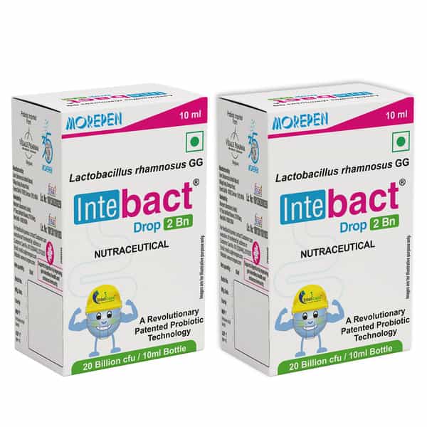 Dr. Morepen Intebact Drop 2Bn | Improve Gut Health | 10 Ml | Pack Of 2