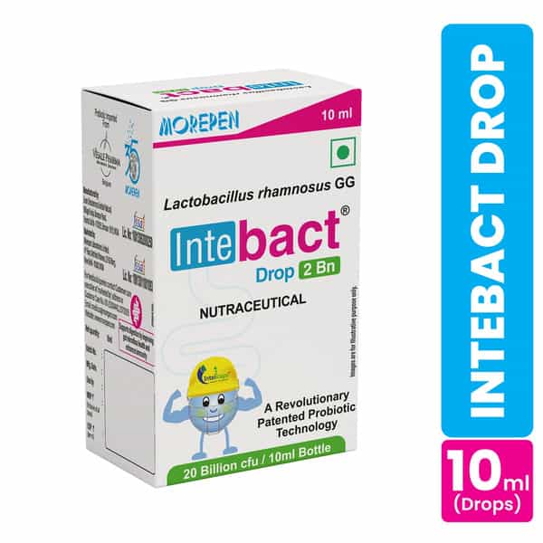 Dr. Morepen Intebact Drop 2Bn | Improve Gut Health | 10 Ml | Pack Of 2