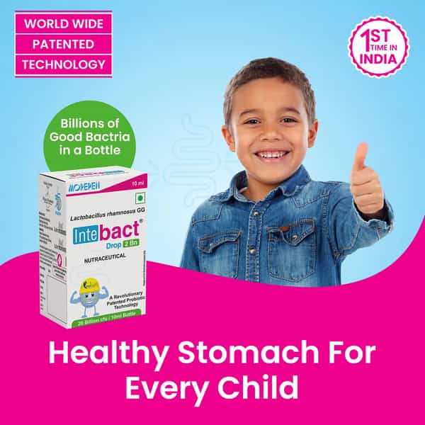 Dr. Morepen Intebact Drop 2Bn | Improve Gut Health | 10 Ml | Pack Of 2