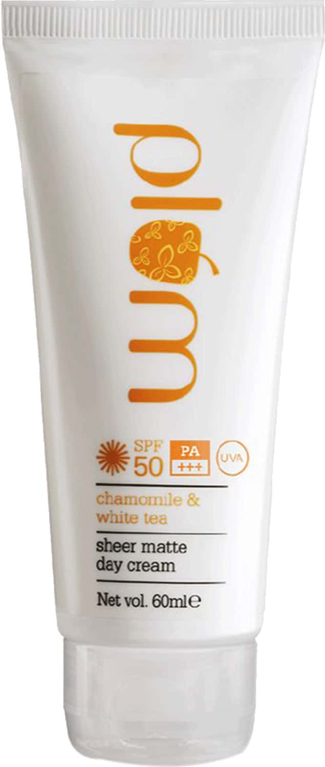 Plum Chamomile & White Tea Sheer Matte Day Cream Spf50- 60 Ml