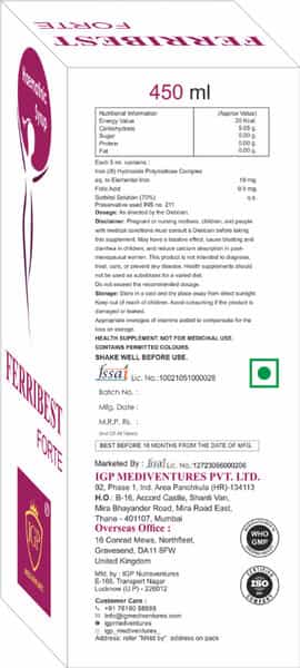 Ferribest Syrup - 450Ml